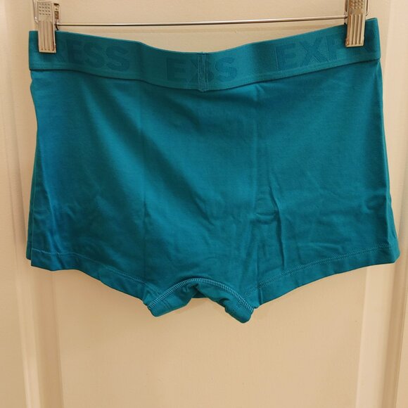 EXPRESS Medium Teal Comfort Cotton Trunks - Picture 3 of 5